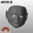 2.png Masque d'Halloween Michael Myers Modèle imprimable en 3D STL