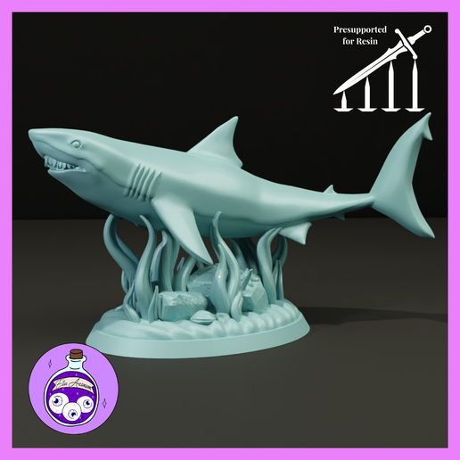 🦈 Shark・ 3D File for 3D printing・Cults