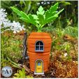 008B.jpg Datei 3D GARTENFEENHAUS - DIE KAROTTE! - 100 % STÜTZUNGSFREI・Modell für 3D-Druck zum herunterladen
