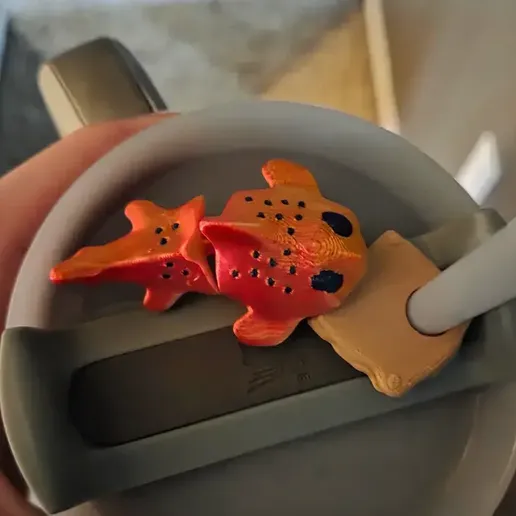 Pudge Fish Straw Charm – Stanley Tumbler Cup Accessory