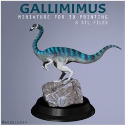 GALLIMIMUS @AGUSLUSKY Gallimimus Dinosaur