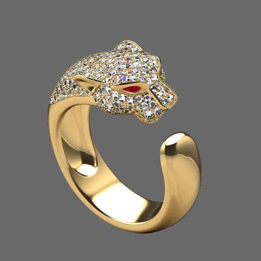 Pantera Ring 3D print model 3D model