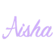 aisha.stl Aisha NAME AND LETTER