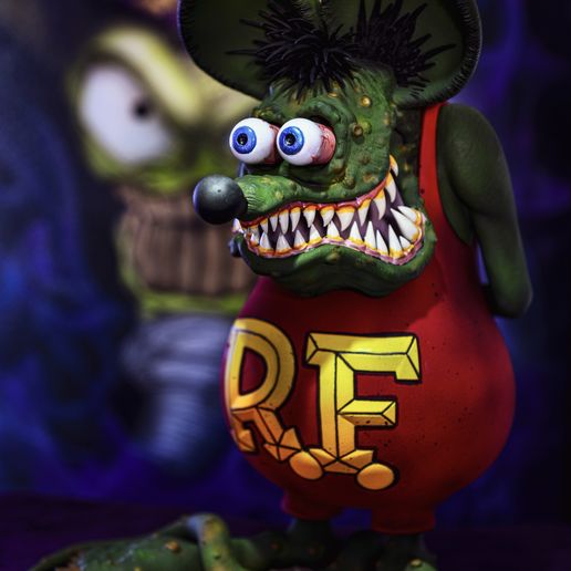 🐀 Rat Fink 3D print model・3D Print with the Anycubic M3