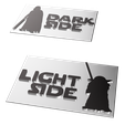 aac9e8cd-f697-4cc7-8692-e7c8defcae8e.png Star wars dark side and light side LIGHT SWITCH decor - 2D - wall art