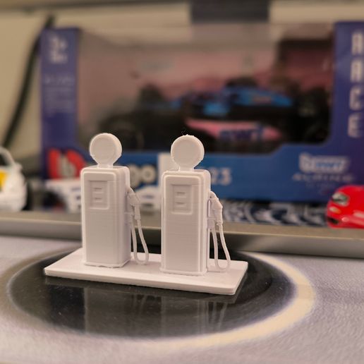 Retro Gas Station Diorama