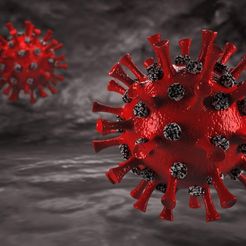 virusHD2.jpg Fichier STL gratuit Little Corona Virus Free・Modèle pour imprimante 3D à télécharger