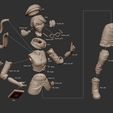 margo_assembly_display_large.jpg Free STL file Bold Machines: Margo Main Character Model for The 3D Printed Movie・Design to download and 3D print