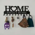 IMG_20211007_193041_009.jpg Key holder / key holder "home sweet home".