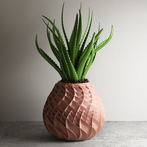 3D Printable Vase - Flower Pot / Planter g114