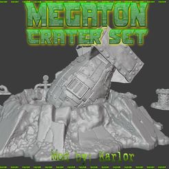 MEGA1.jpg Free 3D file Megaton Crater Set・3D printer design to download