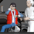 7.png MARTY MCFLY DOC EMIT BROWN BACK TO THE FUTURE FIGURINE MINIATURE 1:24 3d print