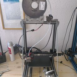 IMG_20180226_101027.jpg Free 3D file Anet E10 Spool holder adjustable placed at the top・3D print design to download