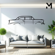 210-1956.png Wall Silhouette: Chevrolet Set