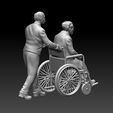 678679.jpg disabled woman 3D print model