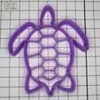 sea turtle grid.JPG Fichier STL Coupe-biscuits à la tortue de mer・Plan à imprimer en 3D à télécharger, FatDogCookieCutters