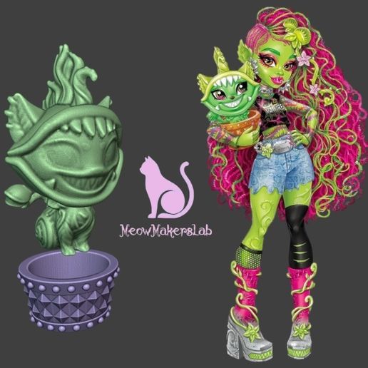 Venus McFlytrap, Pet, Monster High. 3D model