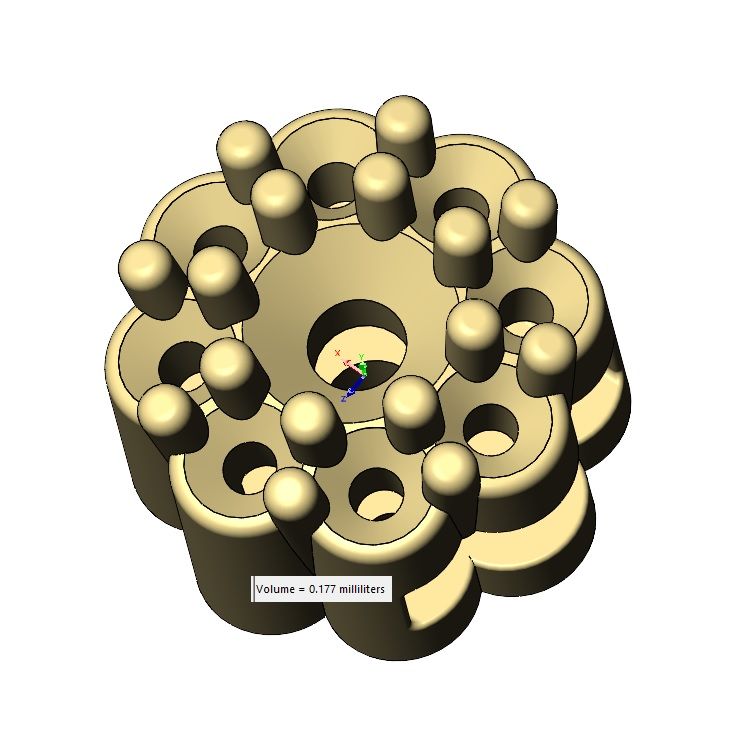 volume1.jpg Archivo STL Pulsera de racimo de diamantes de burbuja redonda modelo de impresión 3D・Diseño imprimible en 3D para descargar, RachidSW