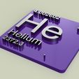helium v1.jpg Periodic Table of Elements  blocks  chemistry   -  118 elements printable stl file