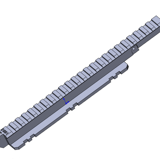 🔫 FN F2000 Low Picatinny Bar・ STL File for ・Cults
