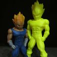 Vegeta-Painted.jpg Fichier STL Vegeta (Impression facile sans support)・Objet pour impression 3D à télécharger