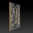012.jpg Madonna and Baby bas relief for CNC 3D