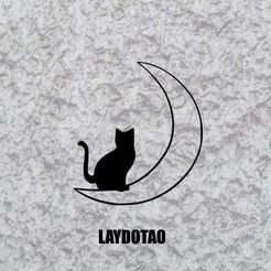 Sin-título.jpg cat on the moon mandala wall decoration