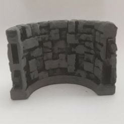 demicercle_2x1.jpg Free 3D file Stone - Demi Cercle - Wall 2x1・Model to download and 3D print