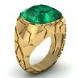 3.jpg panther texture man ring 3d printable model