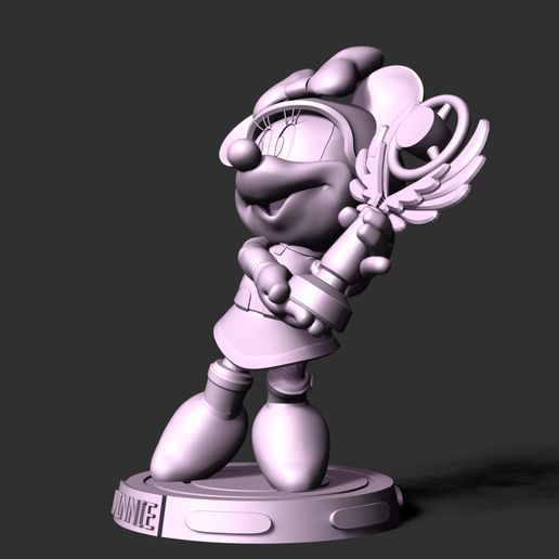 3_2.jpg 3D-Datei Minnie Mouse - Champions Trophy・Design zum Herunterladen und 3D-Drucken, bonbonart