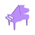 piano_50mm.stl Piano silhouette