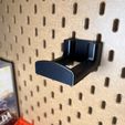 Photo-3.jpg IKEA Pegboard Accessories - Headphone Stand - Gaming Accessories - Home Storage - Convenient