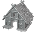 Individual-house.png Frozen Viking Village – Winter Barbarian Settlement Terrain | 37 STL Modular Wargame & RPG Tabletop Scenery