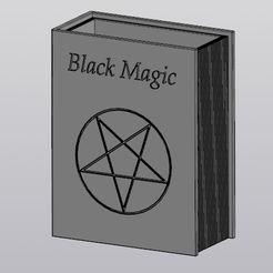 1.jpg 3D-Datei Vase Stifthalter Black Magic Buch・3D-druckbares Modell zum Herunterladen