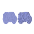 40.png 40 Age Cookie Cutter with Debosser