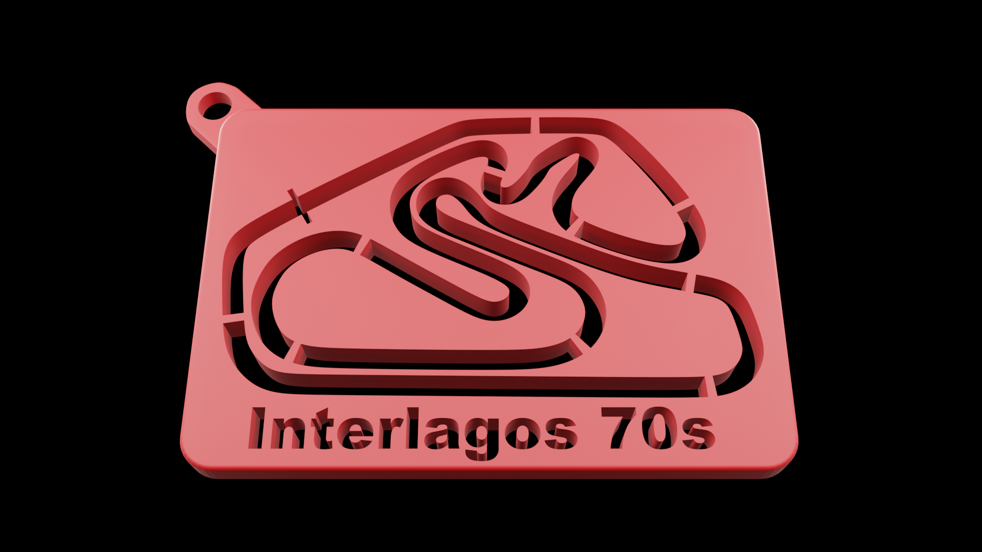 inter04.png Free 3D file Track Formula 1 keychains Interlagos Print 3d・3D printer model to download, MCS3d