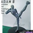 A.D.A.M A Articulated Dall NAMES LAPTOP & 3DPRINTER A.D.A.M 0 (Articulated Doll Actionfigure Model 0) - Resin 3D Printed