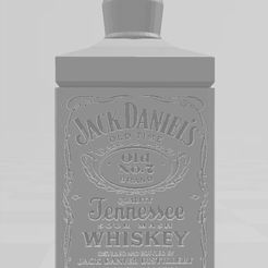 Jack-front-view.jpg Jack Daniels Liquor bottle lithophane