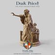 Dark Priest STL FILE COLLECTIBLE FILE Double Edge —— MINIATURES —— DOUBLE EDGE MINIATURES” - ID NUMBER SK-05 Sacerdote Oscuro SK_05