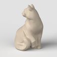 sittingcat.504.jpg 3Dmodel STL Statuette Sitting Cat