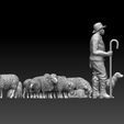 5678567867.jpg shepherd and sheep 3D print model