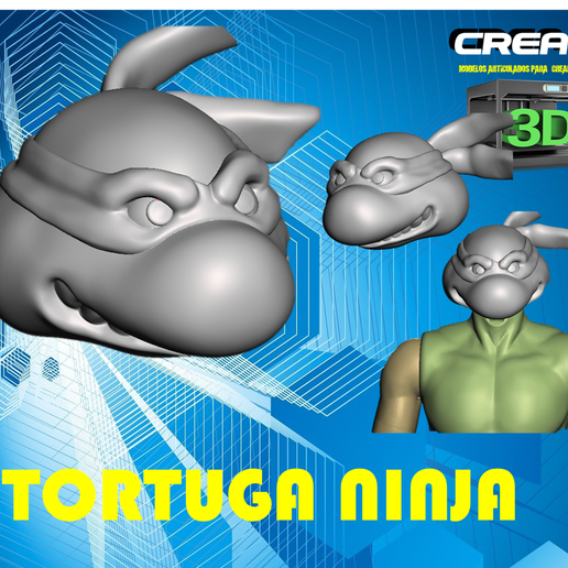 NINJA TURTLE HEAD 3D model