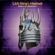 5.jpg Lich King Helmet Cosplay World Of Warcraft - STL File