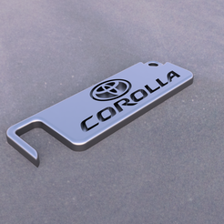 soporte-corolla.png Fichier STL TOYOTA COROLLA PORTE TÉLÉPHONE PORTABLE PORTE CLÉ・Plan imprimable en 3D à télécharger
