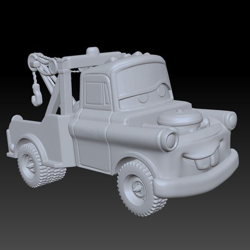 Tow-Mater-CARS-6_1.jpg Tow Mater CARS STL 3D print model
