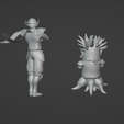 Екранна-снимка-2080.png Yugioh Ninja Grandmaster Hanzo and Decoy 3d printable Stl model DDM Figure