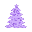 CreativeTools.se_-_ZPrinter-model_-_Christmas_tree.stl Flat decorative Christmas tree