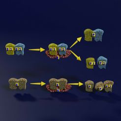 a0001.jpg Fichier STL Produit de réaction de l'enzyme, du substrat et de la réaction en 3D・Modèle à télécharger et à imprimer en 3D