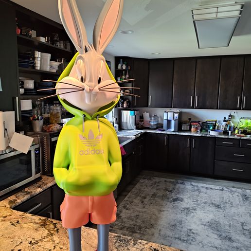 🎨 Bugs bunny urban vibes Fan art (multiparts/3mf)・3D Print