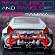 a1.jpg Rear Mounted Turbos with rear panels For 350Z Tamiya 1/24 MODELKIT